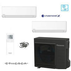 Panasonic 5,3/6,4kW (CU-2Z50ABEC) Multisplit ar diviem iekštelpu blokiem 2,5/3,4kW NZ Etherea (Nanoe X) (CS-NZ25YKE-1)