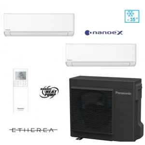 Panasonic 5,3/6,4kW (CU-2Z50ABEC) Multisplit ar diviem iekštelpu blokiem 2,5/3,4kW NZ..