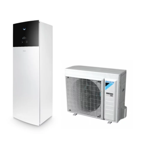 Daikin 4kW Altherma 3 ar integrētu karstā ūdens tvertni 180L, ar dzesēšanas funkciju..